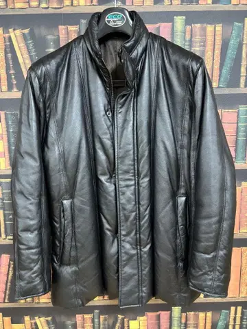 크리스찬 모드 다운 자켓 양가죽 남성용 사이즈 L