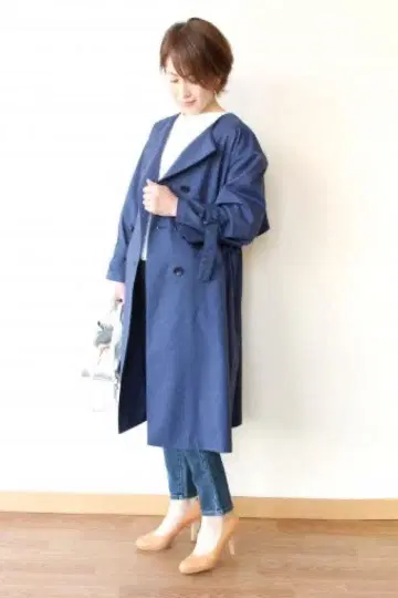 소노 (SONO) 2WAY 유틸리티 코트 / 인디고 블루
