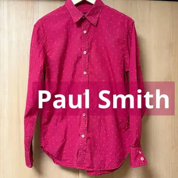 폴스미스 Paul Smith 핑크 긴팔 셔츠 도트 M