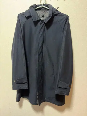 아오키 테이진 코트 LES MUES 사이즈 L 네이비 액티브테크