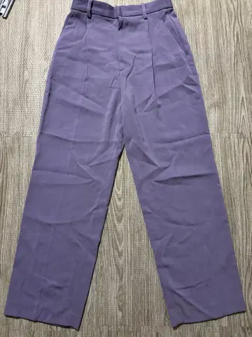 BEAUTY&YOUTH 퍼플 턱 와이드 팬츠