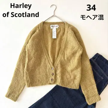 Harley of Scotland [정가 2.6] 모헤어 가디건 머스타드