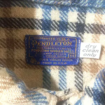 PENDLETON 70년대 울 플란넬 셔츠 M 보드 셔츠 펜들턴