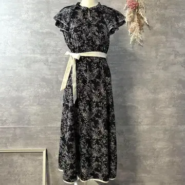 미슈마슈 트왈 드 주이 원피스 블랙 프릴 리본 M 사이즈