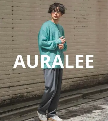 AURALEE BRUSHED SUPERKID MOHAIR MIX KNIT