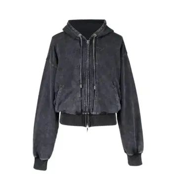 GIDEAL x LHP 쇼트 기장 지퍼 후드티