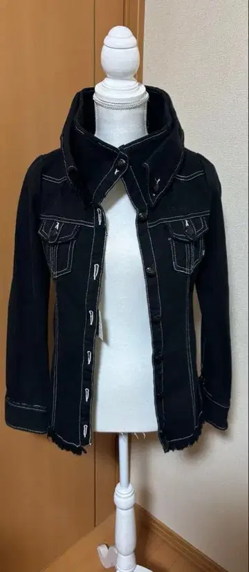 블랙 데님 자켓