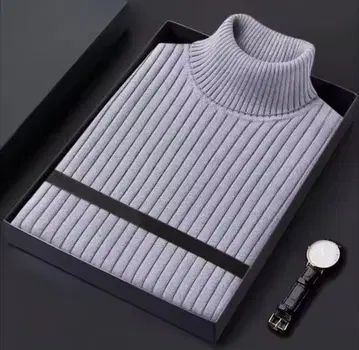 [ 팔로우 할인 있음 ] 신축 발군 리브 터틀넥 니트 스웨터 실버 은