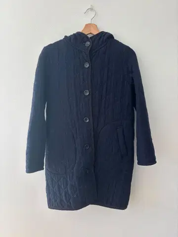 CHILD WOMAN 퀼팅 코트 네이비