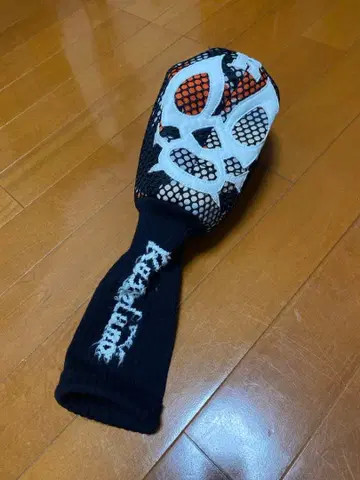 드라이버용 골프헤드커버 오렌지와 블랙