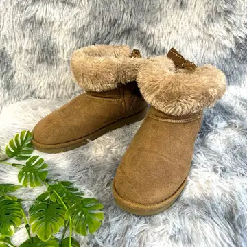 [ S 사이즈 ] 보아 안감 가득! 백리본 어그 부츠 카멜