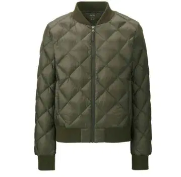 UNIQLO 울트라 라이트 다운 다이아 퀼트 리브 블루종