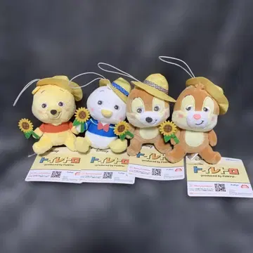 새상품급 디즈니 토이 스토리 썸머 마스코트 봉제 인형 전 4종 세트