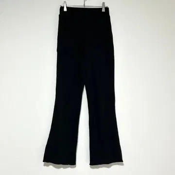 n0906 [니코앤드] 와플 편직 플레어 팬츠 허리밴딩