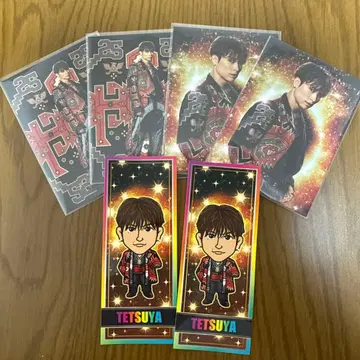 EXILE TETSUYA 포토 카드 센샤후다 씰