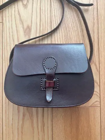 소가죽 미니백 숄더백 브라운