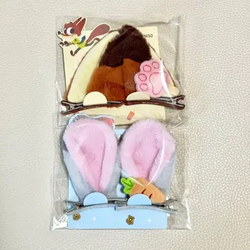 주토피아 Zootopia MINISO 닉과 주디 귀 헤어핀
