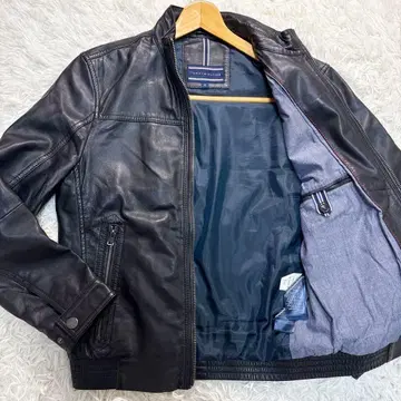 타미힐피거 라무 가죽 자켓 지퍼