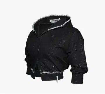 THEREDTHREAD S mid-sleeve hoodie cropped