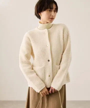 ROPE' PICNIC 루프 편직 니트 가디건