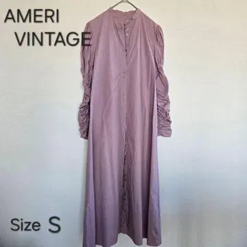 아메리빈티지 셔츠 원피스 핑크