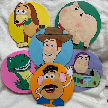 토이 스토리 캐릭터 6장 세트 보육 벽면 장식