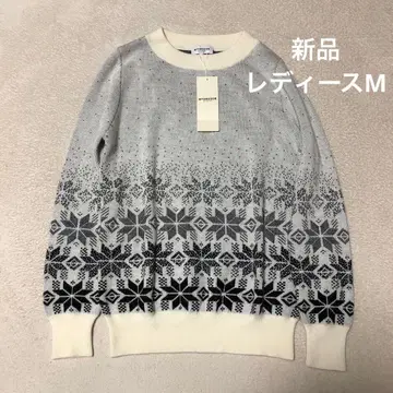 McGREGOR 니트 스웨터 노르딕 무늬 여성용 M