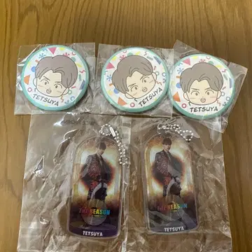 EXILE TETSUYA 캔뱃지 아크릴 키링