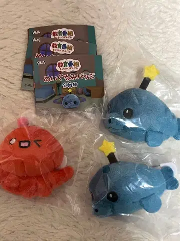 교육 방송 인형 배지 가챠 타마(퇴화) 파울 세트