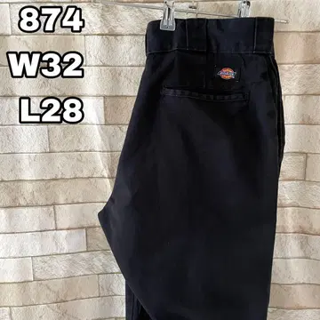 디키즈 874 워크 팬츠 자수 블랙 32 x 28