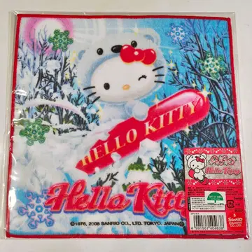 현지 키티 푸치 타월 손수건 겨울 한정판 일본 한정판 스노우보드
