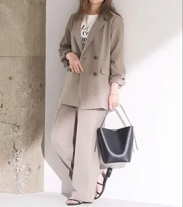 그레이 테일러드 자켓 미사용 택 포함