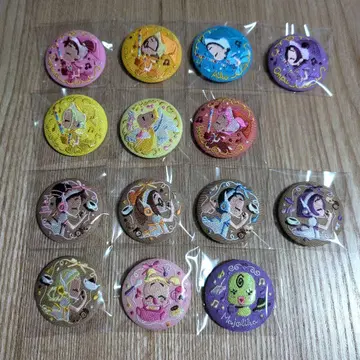 [ 14종류 풀컴프 세트 ] 오자마녀 도레미 자수 캔뱃지 비스켓