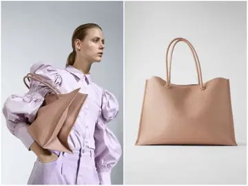 ZARA 베이지 숄더백 파우치 포함