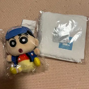 사토 코코노카도 신노스케 봉제 인형 키홀더 & 시로의 손수건 타월