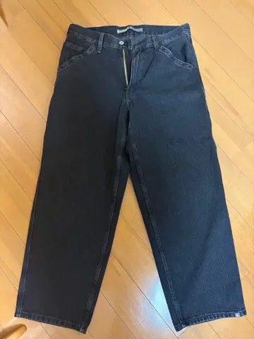 SILVER TAB 배기 데님 다크 그레이