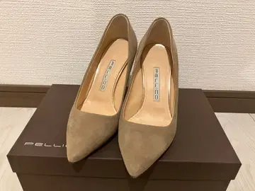 PELLICO 베이지 스웨이드 하이힐