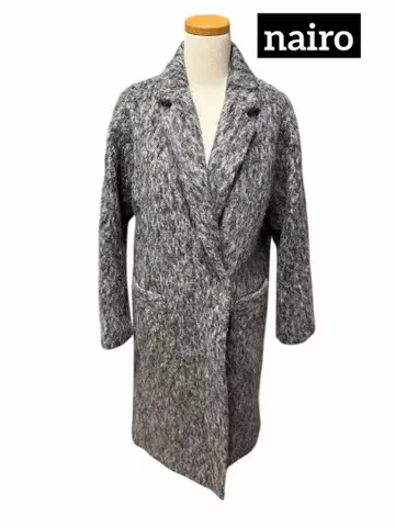 [ 완판템 ] 새상품급 nairo 나이로 샤기 롱 코트 사이즈 S