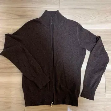 스리닷츠 캐시미어 100% 집업 가디건