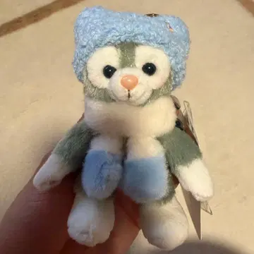 홍콩 디즈니 한정판 젤라토니 앉은 봉제 인형 키체인