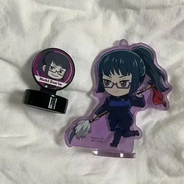 주술회전 젠인 마키 도장 아크릴스탠드 sd SD 굿즈 양도 키링
