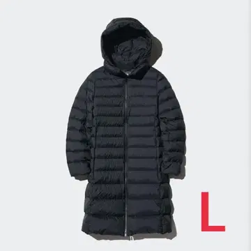 유니클로 울트라 라이트 다운 롱 코트 블랙 L 사이즈
