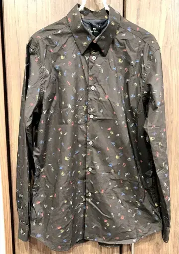 PS 폴 스미스 다색/볼더링 무늬 긴팔 셔츠