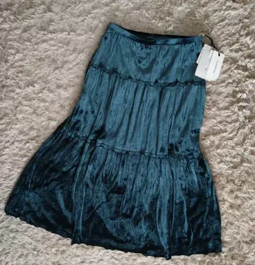 택 포함 CLASSICAL 벨벳 스커트