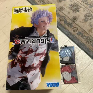 SEGA 피규어 피 묻은 의상 고죠 사토루 1번 복권 러버 스트랩 세트