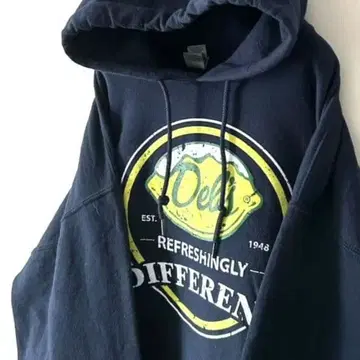 길단 DIFFERENT 맨투맨 후드티 L 네이비 네이비 컬러 구제 의류