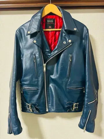 666 라이더 자켓 네이비 사이즈 38