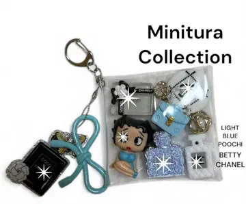 가챠 파우치 Betty Boop 스카이블루 파우치 라이트 블루 베티