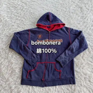 봄보네라 양면 프린트 지퍼 후드티 긴팔 맨투맨 바이컬러