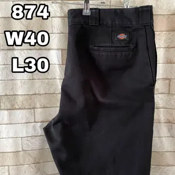 디키즈 워크 팬츠 874 자수 블랙 40 x 30